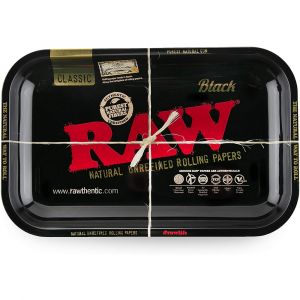 RAW Black Metal Rolling Tray - Limited Edition