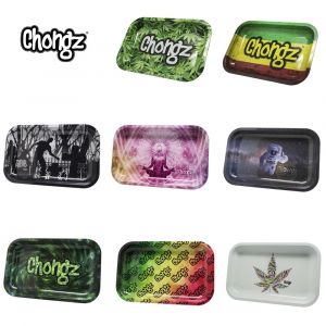 Chongz Printed Metal Rolling Trays- Assorted Designs