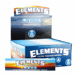 Elements King Size Slim Rolling Papers (Box of 50)