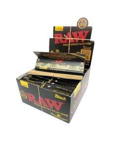 RAW Black King Size Slim Connoisseur (Box of 24)