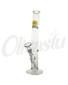Half Baked 30cm "Rusty Nuts" Glass Lean Back Straight Bong