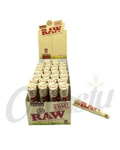 RAW Organic Hemp Pre-Rolled King Size 3 Cones Natural & Unrefined
