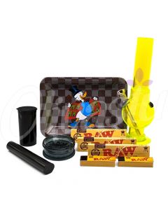Scrooge McDuck Small Rolling Tray Bong Gift Set