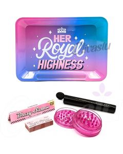 Rolling Tray with Blazy Susan Papers & Tips - Her Royal Highness