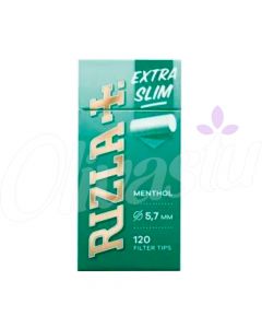 Rizla Menthol Extra Slim Filter Tips (120 Per Box)