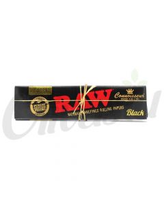 RAW Black King Size Slim Connoisseur Rolling Papers