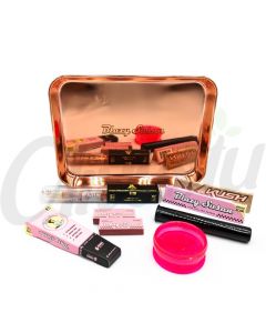 Blazy Susan Rose Gold Edition Rolling Tray Set