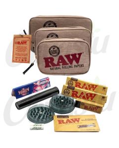 RAW Smell Proof Smokers Pouch Set