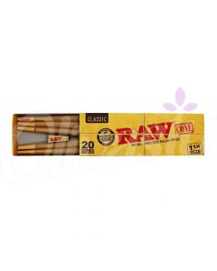 RAW Classic 1 1/4" Size Pre Rolled Cones - 20 Pack
