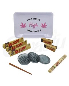 Raw and Wise Skies Rectangle Rolling Tray Gift Set