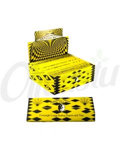 Headquarter Cosmic King Size Papers & Tips - Yellow & Black
