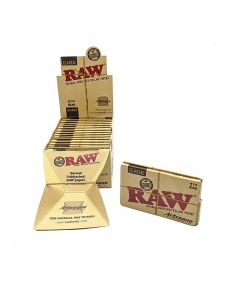 RAW Classic Artesano 1 1/4" Rolling - Papers Tips & Tray (Box of 15)