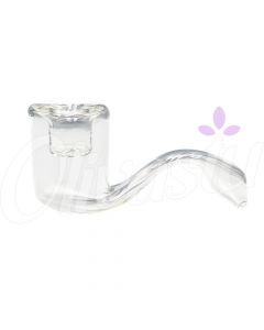 Mini Curved Glass Pipe - 7cm