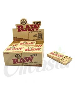 RAW Natural Tips Pre Rolled Tips Natural & Unrefined Filters (21)