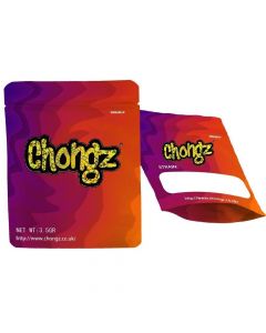 Chongz Yellow Logo 3.5g Mylar Bags