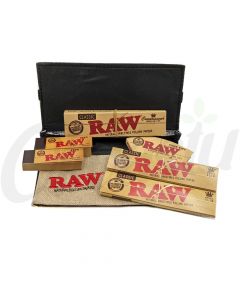 RAW Smoker's Wallet Pouch Gift Set - Rolling Papers + Tips + Filters