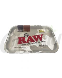 RAW Arctic Camo Small Metal Rolling Tray