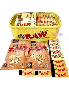 RAW Munchies Box with RAW Classic Rolling Tray Set