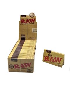RAW Single Wide Double Window Rolling Papers (Box of 25)