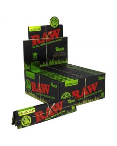 RAW Black King Size Slim Rolling Papers (Box of 50)