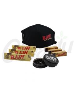 Raw Set - Rolling Papers + Tips + Mask + Chongz Grinder