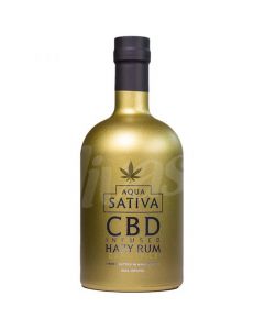 Aqua Sativa CBD Infused Hazy Dark Spiced Rum 40% 50cl