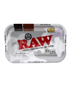 RAW Arctic Camo Small Metal Rolling Tray