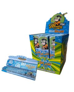 Monkey King Blue Splash King Size Slim Papers & Tips Full Box (Touch & Smell)