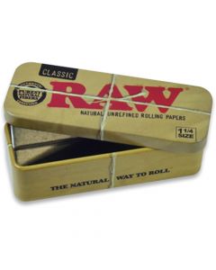 RAW 1 1/4 Cone Caddy Metal Case