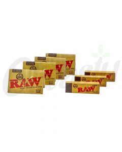 4 x Raw Classic 1 1/2 Rolling Papers Skins 3 x Roach Tips