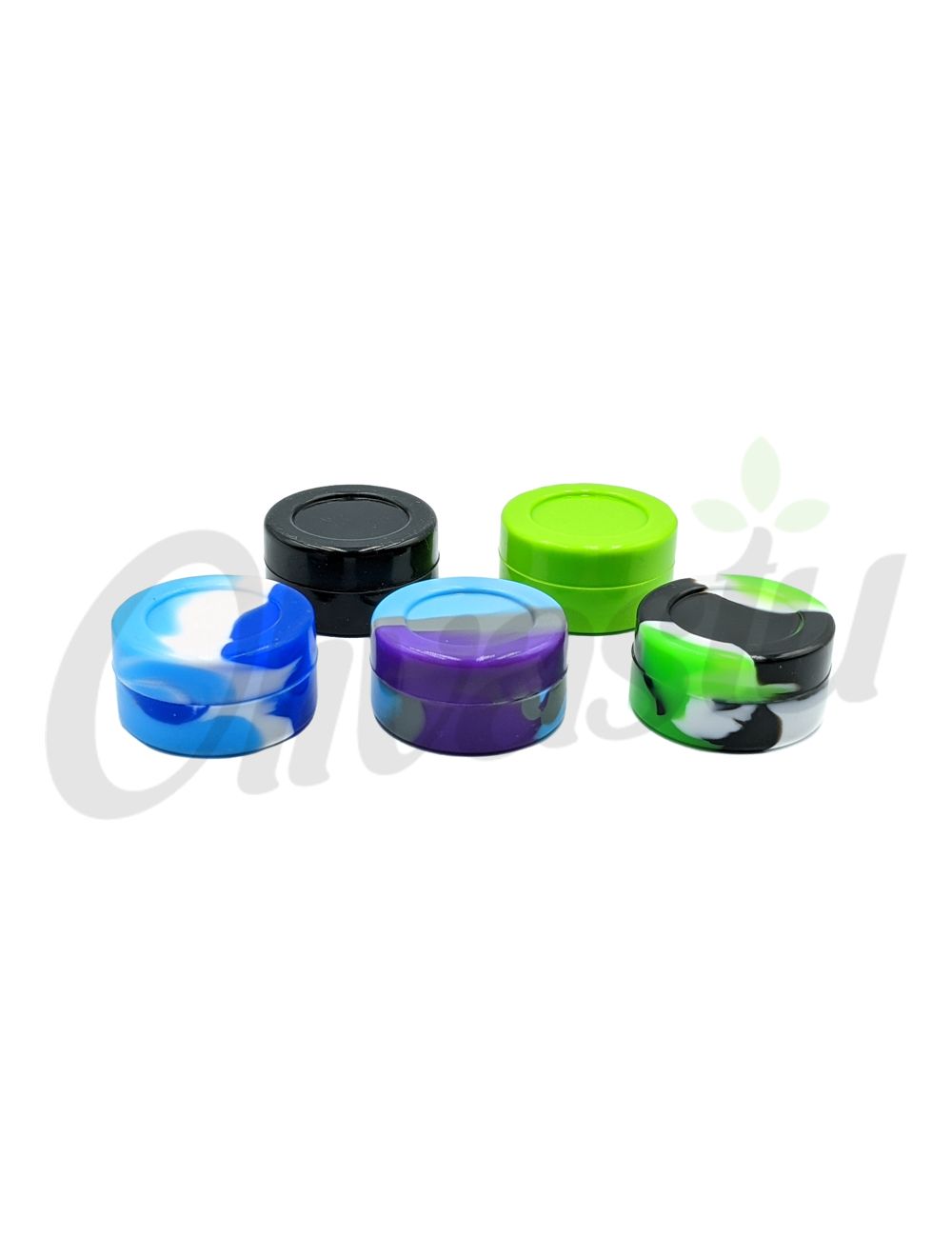 Non-Stick Silicone Concentrate Containers (Round)- Stash Containers