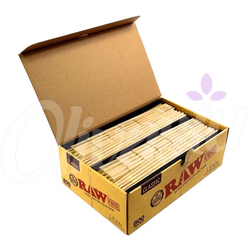 Discover the convenience of RAW Lean Cones: 800 pre-rolled cones for a seamless smoking experience