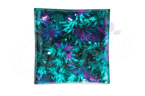 Cosmic Chronic Glass Ashtray - Flower - 11 x 11cm