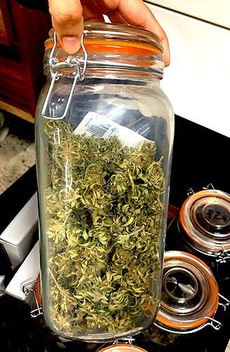 cannabis jar