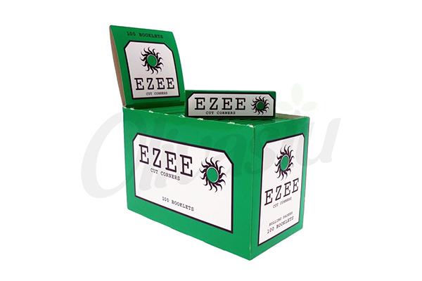 Ezee Green Regular Size Rolling Papers - Corner Cut